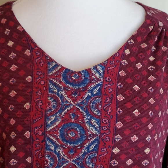 🍎2 Items/$12 LUCKY BRAND Soft Stretch button cuff shirt in size Large - Picture 3 of 7